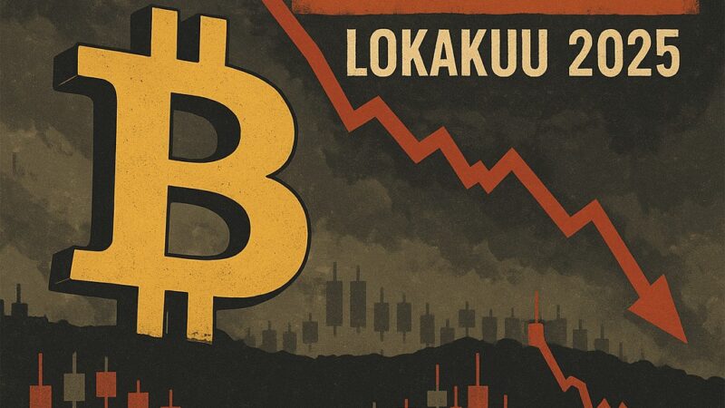 Bitcoin päätti lokakuun miinukselle ensimmäistä kertaa sitten 2018