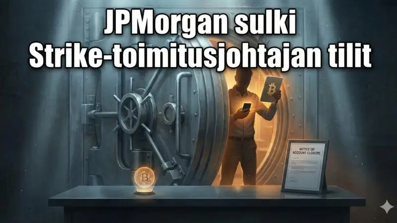JPMorgan sulki Strike-toimitusjohtajan tilit