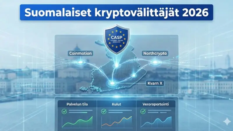 Suomalaiset kryptovälittäjät 2026: Opas uuteen säänneltyyn aikakauteen