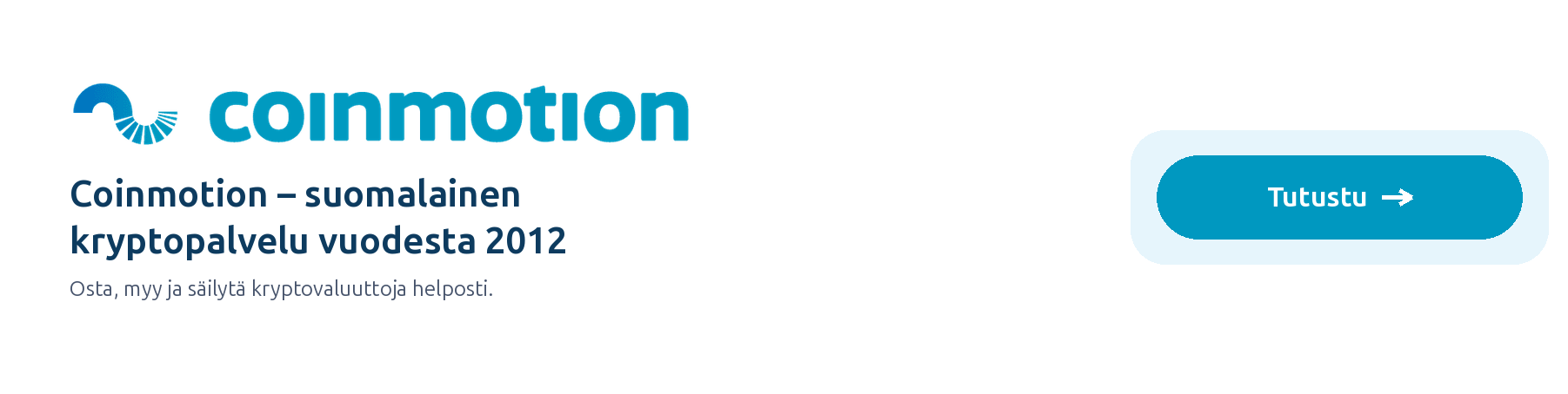 Coinmotion – suomalainen kryptopalvelu vuodesta 2012